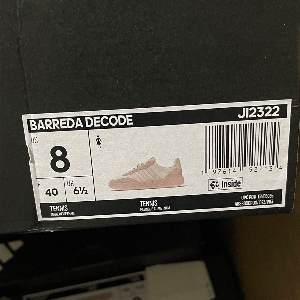 NWT Adidas Women's Sportswear Shoes Barreda Decode Sneakers Size 8 - Picture 3 of 15